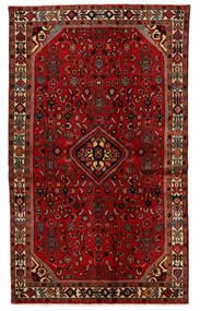 Hosseinabad Dywan 125X208 Orientalny Tkany Ręcznie Ciemnoczerwony/Rdzawy/Czerwony (Wełna, Persja/Iran)