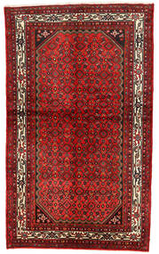  Hosseinabad Dywan 132X220 Orientalny Tkany Ręcznie Ciemnoczerwony/Ciemnobrązowy (Wełna, Persja/Iran)