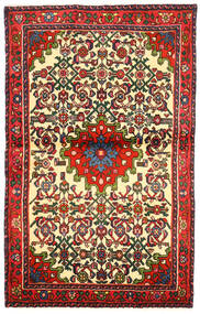 Dywan Perski Hosseinabad Dywan 98X155 Czerwony/Brunatny (Wełna, Persja/Iran)