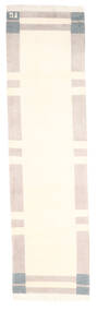  Gabbeh Indie Dywan 83X300 Nowoczesny Tkany Ręcznie Chodnik Dywanowy Beżowy/Biały/Creme (Wełna, Indie)