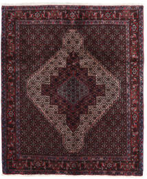 Dywan Orientalny Senneh 127X151 Ciemnoczerwony/Czerwony (Wełna, Persja/Iran)