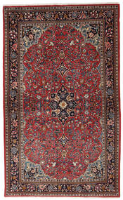  Saruk Dywan 132X217 Orientalny Tkany Ręcznie Ciemnobrązowy/Ciemnoczerwony (Wełna, Persja/Iran)