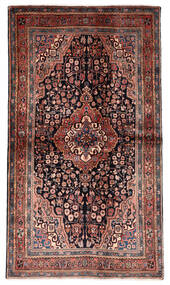  Jozan Dywan 128X222 Orientalny Tkany Ręcznie Ciemnoczerwony/Czarny/Ciemnobrązowy (Wełna, Persja/Iran)