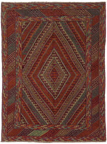  Kilim Golbarjasta Dywan 147X193 Orientalny Tkany Ręcznie Czarny/Ciemnobrązowy (Wełna, Afganistan)