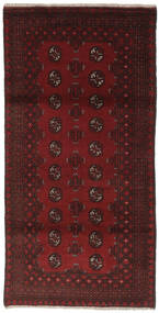  Afgan Dywan 99X192 Orientalny Tkany Ręcznie Czarny (Wełna, Afganistan)