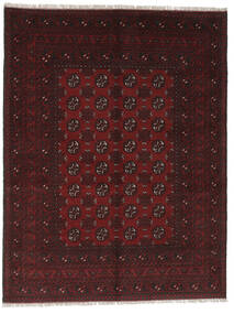  Afgan Fine Dywan 146X190 Orientalny Tkany Ręcznie Czarny, Ciemnoczerwony (Wełna, Afganistan)