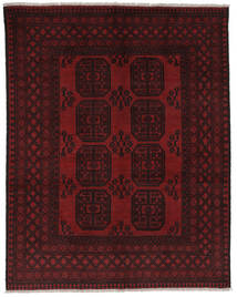  Afgan Fine Dywan 149X190 Orientalny Tkany Ręcznie Czarny, Ciemnoczerwony (Wełna, Afganistan)
