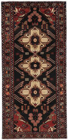  Hamadan Dywan 144X307 Orientalny Tkany Ręcznie Chodnik Dywanowy Czarny/Ciemnobrązowy (Wełna, Persja/Iran)