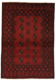  Afgan Dywan 97X146 Orientalny Tkany Ręcznie Czarny/Ciemnoczerwony (Wełna, Afganistan)