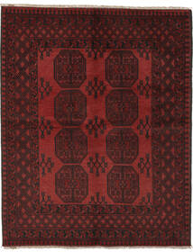  Afgan Dywan 150X192 Orientalny Tkany Ręcznie Czarny/Ciemnoczerwony (Wełna, Afganistan)