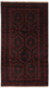  Beludż Dywan 180X320 Orientalny Tkany Ręcznie Czarny (Wełna, Afganistan)