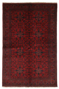129X201 Dywan Afgan Khal Mohammadi Dywan Orientalny Tkany Ręcznie Czarny/Ciemnoczerwony (Wełna, Afganistan)