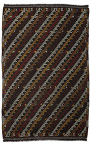  Kilim Vintage Dywan 208X324 Orientalny Tkany Ręcznie Czarny/Ciemnobrązowy (Wełna, Persja/Iran)