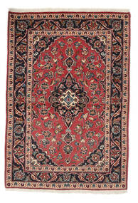  Keszan Dywan 103X148 Orientalny Tkany Ręcznie Czarny/Ciemnoczerwony (Wełna, Persja/Iran)
