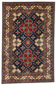Dywan Orientalny Kazak Fine 195X300 Czarny/Ciemnoczerwony (Wełna, Afganistan)