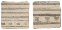  Patchwork Pillowcase - Iran Dywan 50X50 Orientalny Tkany Ręcznie Kwadratowy Beżowy, Brunatny (Wełna, Persja/Iran)