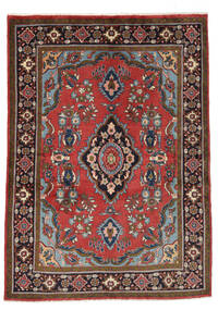  Saruk Dywan 145X204 Orientalny Tkany Ręcznie Czarny/Ciemnobrązowy (Wełna, Persja/Iran)