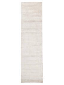  Bamboo Jedwab Loom - Beżowy Dywan 80X200 Nowoczesny Chodnik Dywanowy Biały/Creme/Jasnoszary ( Indie)