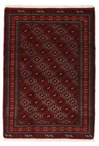  Turkmeński Dywan 105X150 Orientalny Tkany Ręcznie Czarny/Beżowy (Wełna, Persja/Iran)