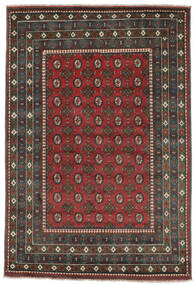  Afgan Dywan 167X245 Orientalny Tkany Ręcznie Czarny/Ciemnoczerwony (Wełna, Afganistan)