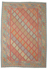  Kilim Fars Dywan 254X345 Orientalny Tkany Ręcznie Brązowy/Ciemnozielony Duży (Wełna, Persja/Iran)