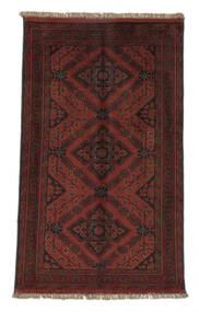  Afgan Khal Mohammadi Dywan 76X124 Orientalny Tkany Ręcznie Czarny/Ciemnoczerwony (Wełna, )
