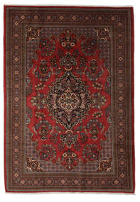 220X310 Dywan Wiss Dywan Orientalny Tkany Ręcznie Czarny/Ciemnoczerwony (Wełna, Persja/Iran)