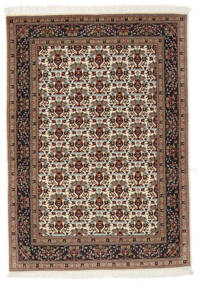  Tebriz 50 Raj Dywan 104X147 Orientalny Tkany Ręcznie Brunatny, Czarny ( Persja/Iran)
