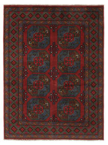 Afgan Dywan 150X198 Orientalny Tkany Ręcznie Czarny/Beżowy (Wełna, Afganistan)