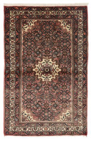 Hamadan Dywan 100X152 Orientalny Tkany Ręcznie Czarny/Ciemnobrązowy (Wełna, Persja/Iran)