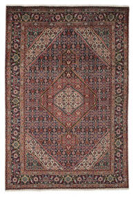  Tebriz Dywan 199X299 Orientalny Tkany Ręcznie Czarny/Ciemnobrązowy (Wełna, Persja/Iran)