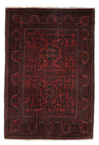  Afgan Khal Mohammadi Dywan 104X150 Orientalny Tkany Ręcznie Czarny/Ciemnoczerwony (Wełna, )