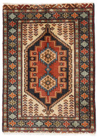  Turkmeński Dywan 63X87 Orientalny Tkany Ręcznie Czarny/Ciemnobrązowy (Wełna, Persja/Iran)