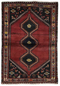  Sziraz Dywan 106X150 Orientalny Tkany Ręcznie Czarny/Ciemnobrązowy (Wełna, Persja/Iran)