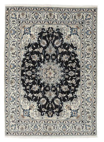  Nain Dywan 148X200 Orientalny Tkany Ręcznie Czarny/Biały/Creme (Wełna, Persja/Iran)