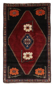 108X180 Dywan Kaszkaj Fine Dywan Orientalny Czarny/Ciemnoczerwony (Wełna, Persja/Iran)