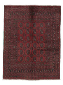  Afgan Fine Dywan 144X190 Orientalny Tkany Ręcznie Czarny, Ciemnoczerwony (Wełna, Afganistan)