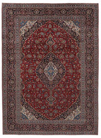Dywan Orientalny Keszan 303X415 Czarny/Ciemnoczerwony Duży (Wełna, Persja/Iran)