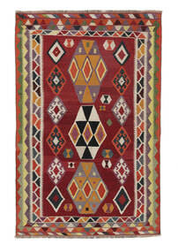 Dywan Kilim Vintage 163X253 Ciemnoczerwony/Brunatny (Wełna, Persja/Iran)