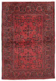  Kunduz Dywan 102X147 Orientalny Tkany Ręcznie Czarny/Ciemnoczerwony (Wełna, Afganistan)