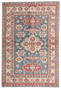  Kazak Dywan 147X220 Orientalny Tkany Ręcznie Ciemnoczerwony/Ciemnoniebieski (Wełna, Afganistan)