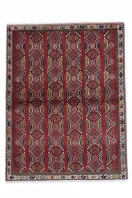  Abadeh Dywan 111X147 Orientalny Tkany Ręcznie Czarny/Biały/Creme/Ciemnobrązowy (Wełna, Persja/Iran)