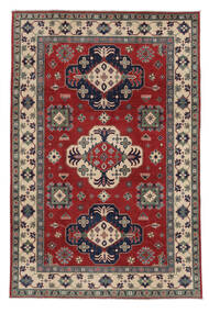  Kazak Fine Dywan 185X278 Orientalny Tkany Ręcznie Ciemnoczerwony, Czarny (Wełna, Afganistan)