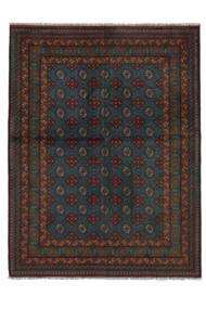  Afgan Dywan 153X199 Orientalny Tkany Ręcznie Czarny (Wełna, Afganistan)