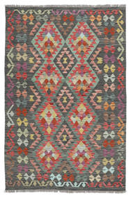  Kilim Afgan Old Style Dywan 121X182 Orientalny Tkany Ręcznie Czarny/Ciemnoszary (Wełna, Afganistan)