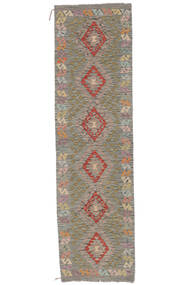  Kilim Afgan Old Style Dywan 85X301 Orientalny Tkany Ręcznie Chodnik Biały/Creme/Ciemnobrązowy (Wełna, Afganistan)