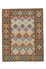  Kilim Afgan Old Style Dywan 158X200 Orientalny Tkany Ręcznie Biały/Creme/Ciemnobrązowy (Wełna, Afganistan)