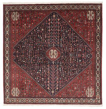  Abadeh Dywan 201X203 Orientalny Tkany Ręcznie Kwadratowy Czarny/Ciemnobrązowy (Wełna, Persja/Iran)