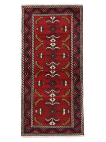 91X193 Dywan Orientalny Beludż Dywan Ciemnoczerwony/Czarny (Wełna, Persja/Iran)