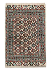  Turkmeński Dywan 133X200 Orientalny Tkany Ręcznie Biały/Creme/Czarny (Wełna, Persja/Iran)